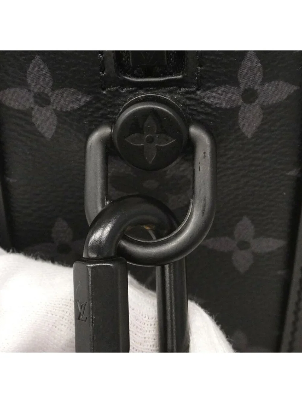 Louis Vuitton Shoulder Bag Monogram Eclipse Soft Trunk Black